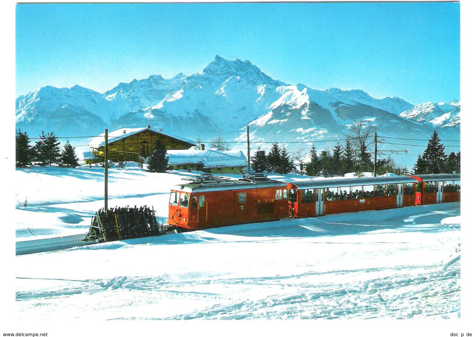 Schweiz - Villars Chesieres - Alpes Vaudoises - Le Train Villars - Bahn Zug - Nice Stamps - Sonstige & Ohne Zuordnung