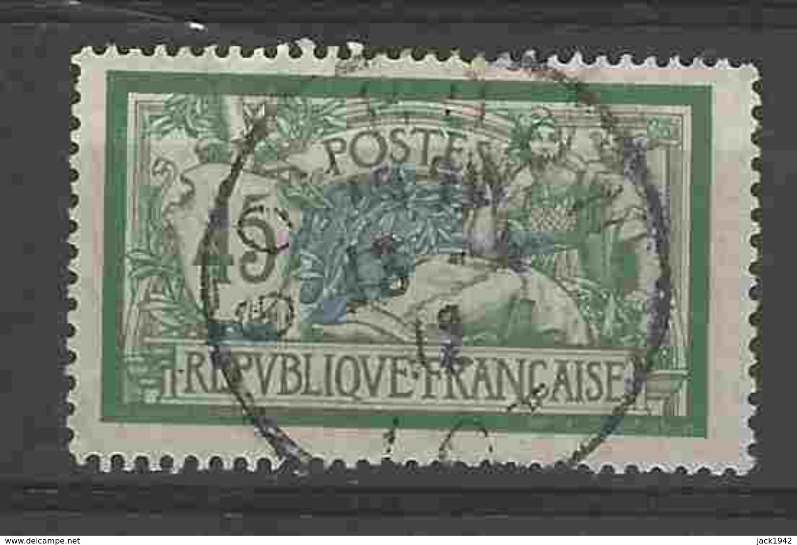 = - Yvert N° 143 - Type Merson 45c Vert Et Bleu - 1900-27 Merson