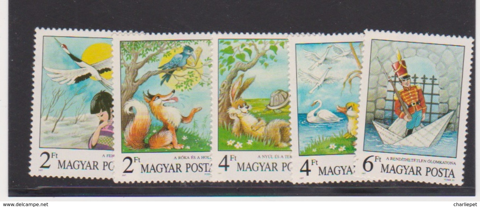 HUNGARY 1987 Scott # 3102-06 FAIRY TALES Set MNH - Unused Stamps