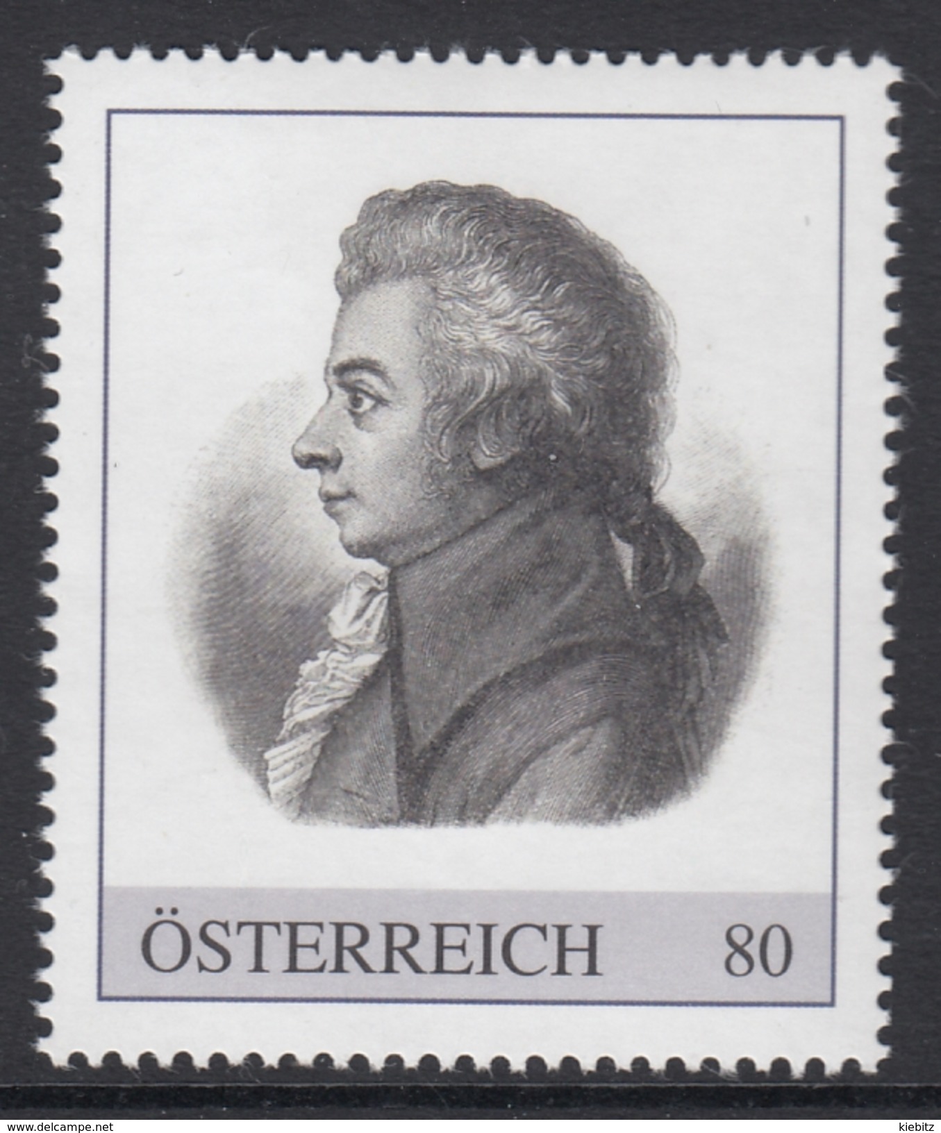 ÖSTERREICH 2016 ** Wolfgang Amadeus MOZART, Komponist, Composer - PM Personalisierte Marke MNH - Musik