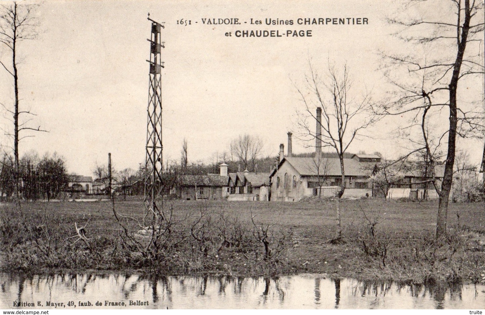 VALDOIE LES USINES CHARPENTIER ET CHAUDEL-PAGE - Valdoie