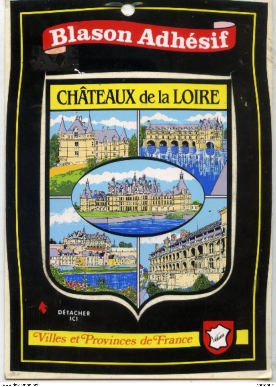 Blason Adhésif Chateaux De La Loire - Centre-Val De Loire