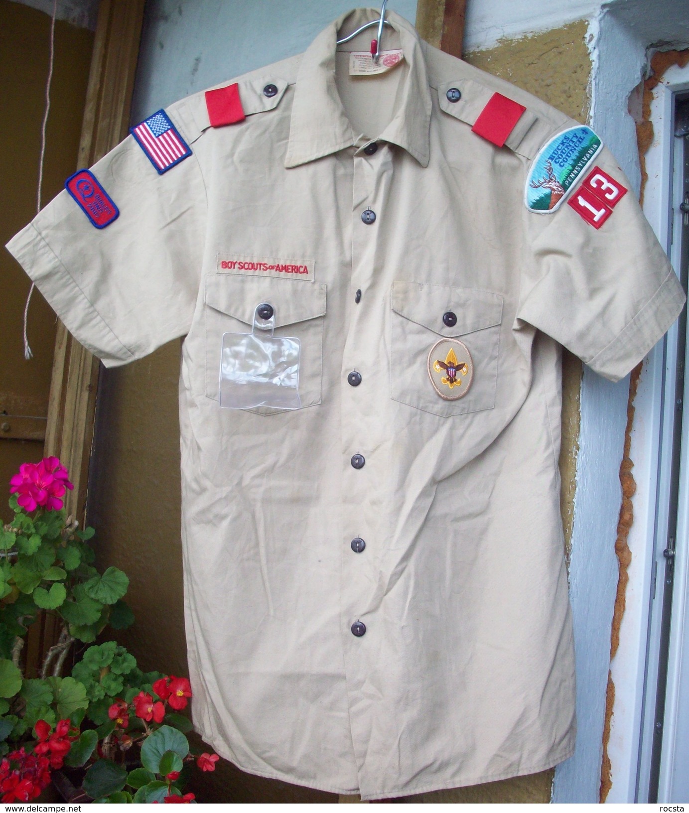 BSA US Scout Shirt - 9 Patches & Ranks - Scouting