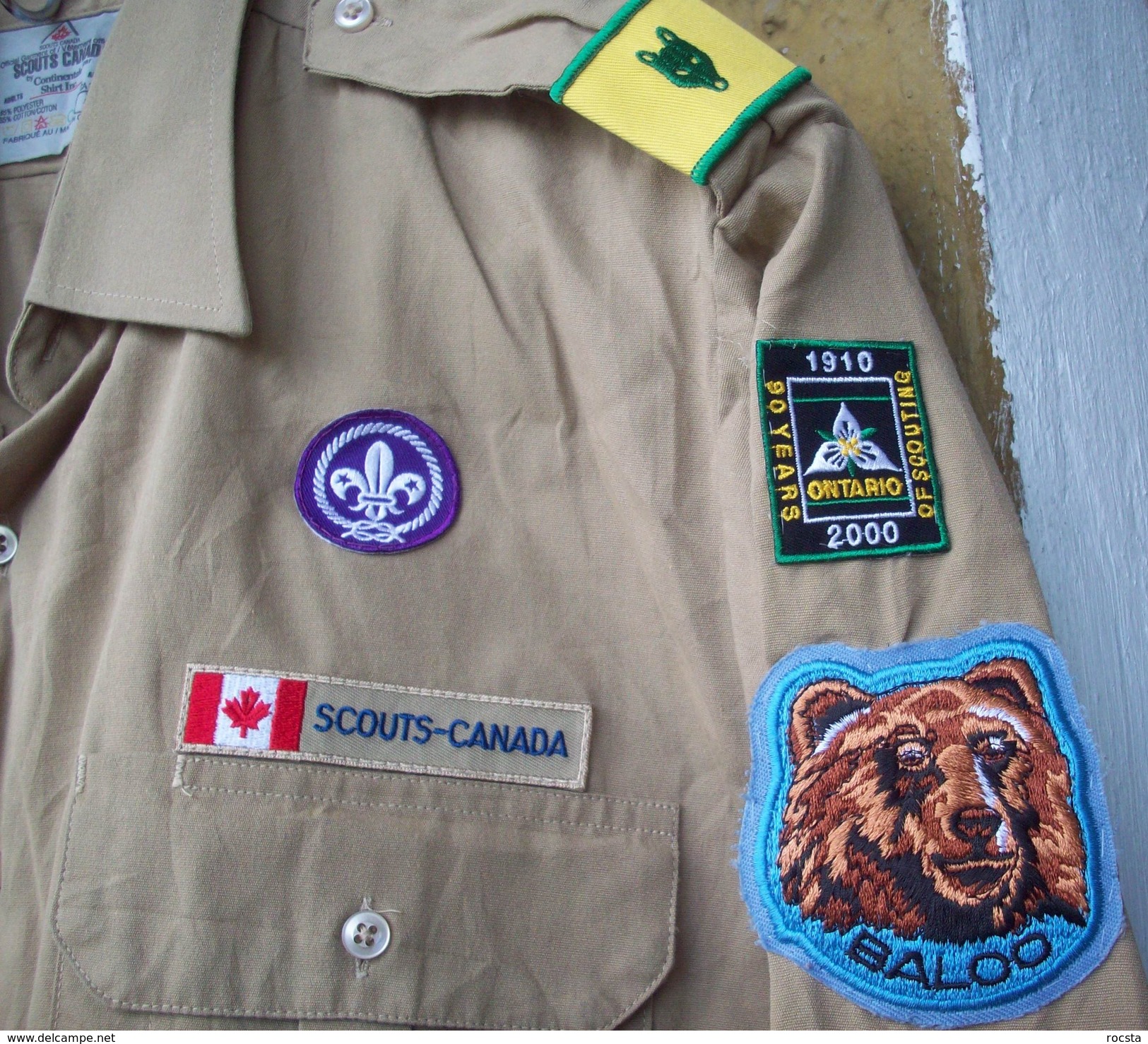 Canadian Scout Shirt - 9 Patches & Ranks - Scoutisme