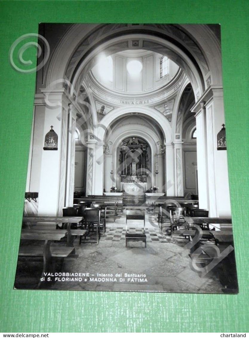 Cartolina Valdobbiàdene - Interno Santuario Di S. Floriano E Madonna Di Fatima - Treviso