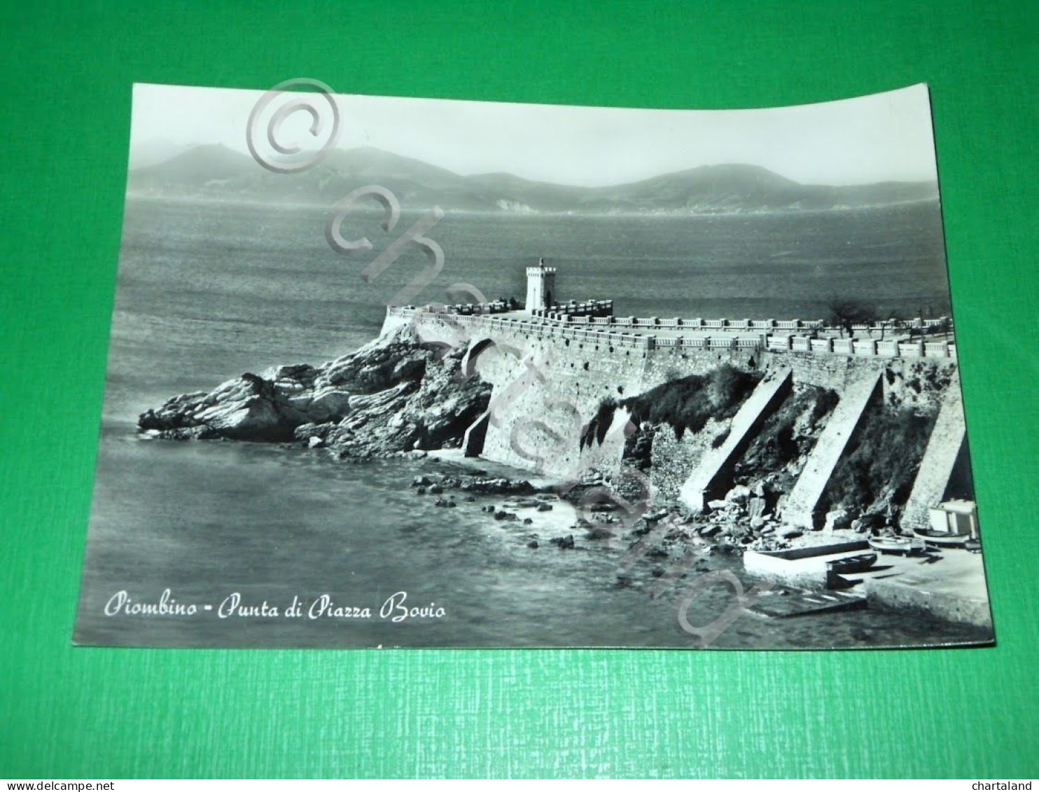Cartolina Piombino - Punta Di Piazza Bovio 1956 - Livorno