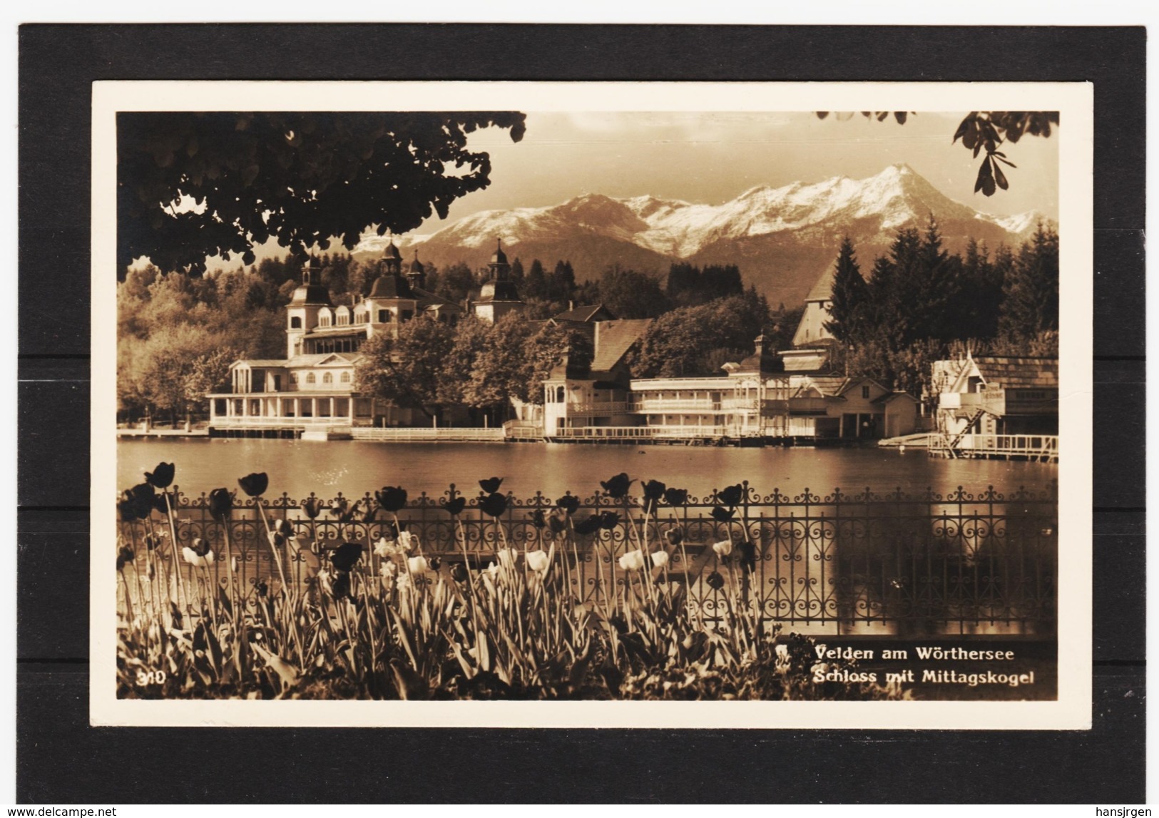 ZAK594 POSTKARTE JAHR 1942 VELDEN Am Wörthersee Schloß Mit Mittagskogel GEBRAUCHT SIEHE ABBILDUNG - Velden