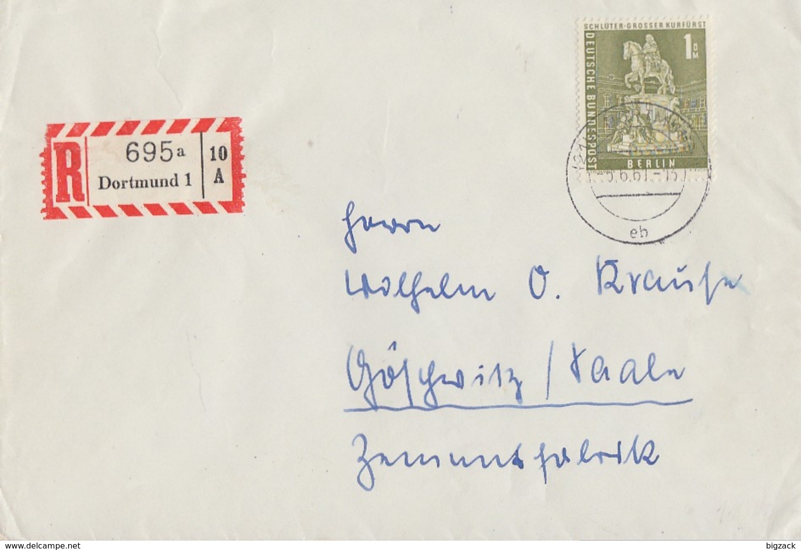 Berlin R-Brief EF Minr.153 Dortmund 5.6.61 - Briefe U. Dokumente