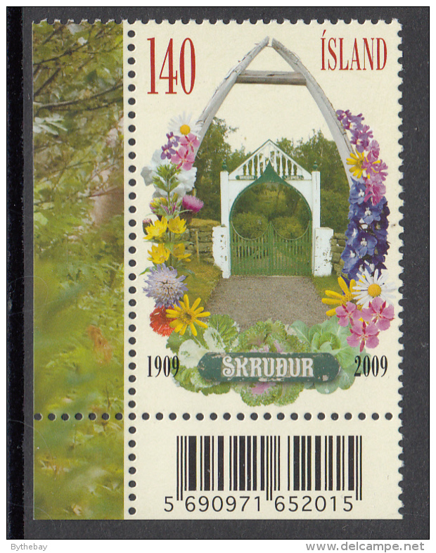 Iceland MNH 2009 Scott #1168 140k Skrudhur Garden Centenary - Unused Stamps