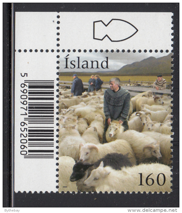 Iceland MNH 2009 Scott #1175 160k Open Pasture, Sheep Icelandic Sheep - Nuevos