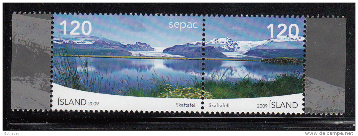 Iceland MNH 2009 Scott #1176 Pair 120k Skaftafell, Vatnajokull National Park - Neufs