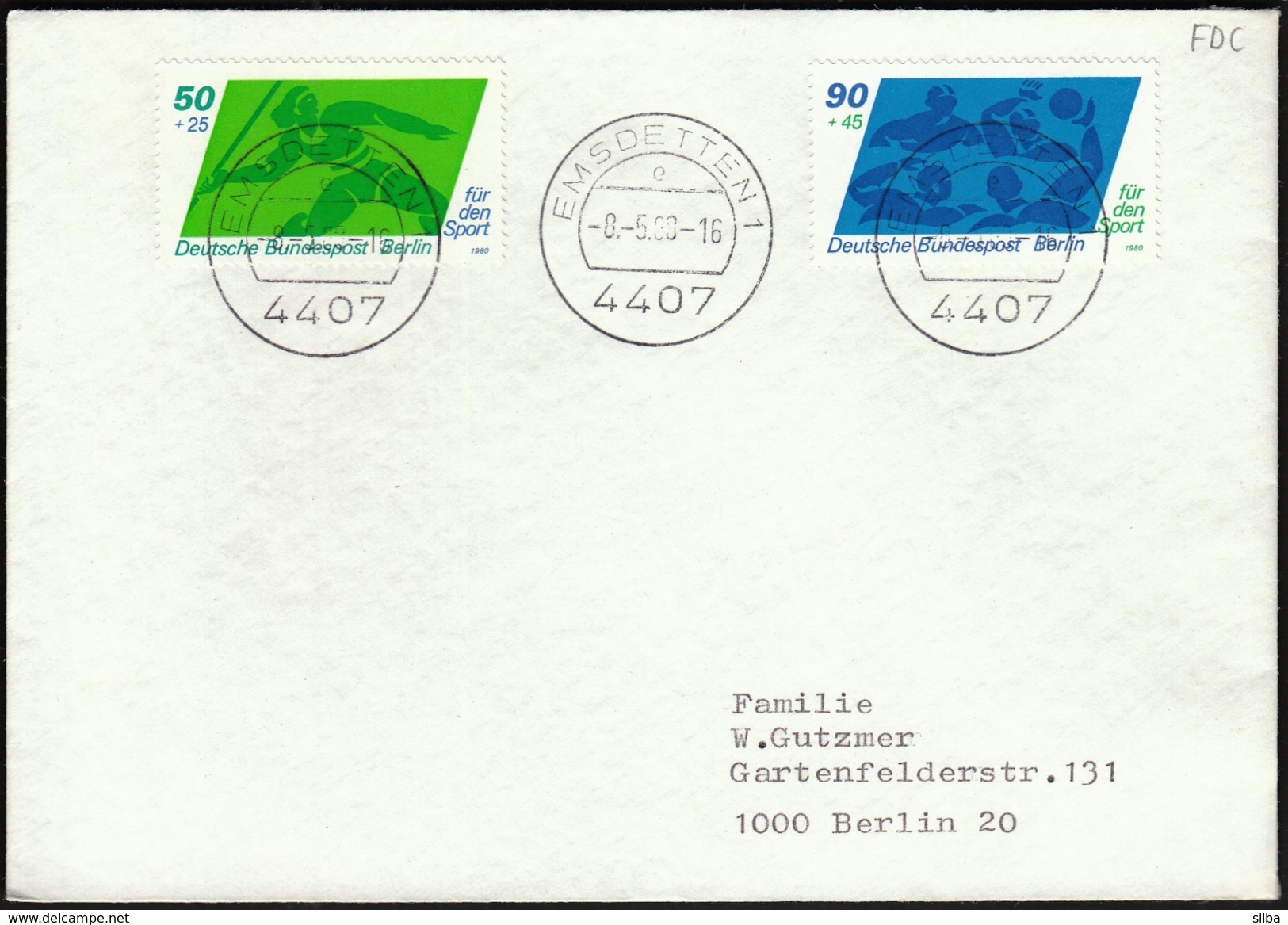 Germany Emsdetten 1980 / For Sport / Water Polo, Athletics - Water Polo