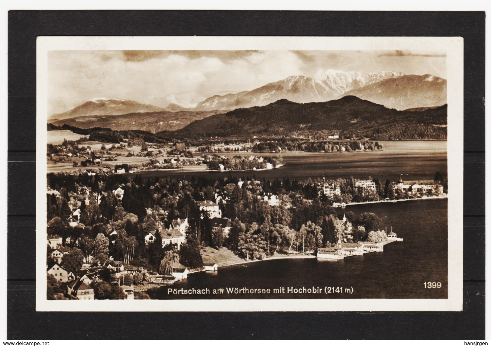 ZAK590 POSTKARTE JAHR 1929  PÖRTSCHACH Am WÖRTHERSEE Mit HOCHOBIRGEBRAUCHT SIEHE ABBILDUNG - Pörtschach