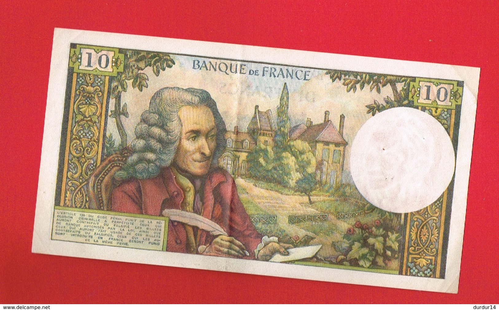 1 Billet De DIX FRANCS 10 Francs ... - 10 F 1963-1973 ''Voltaire''