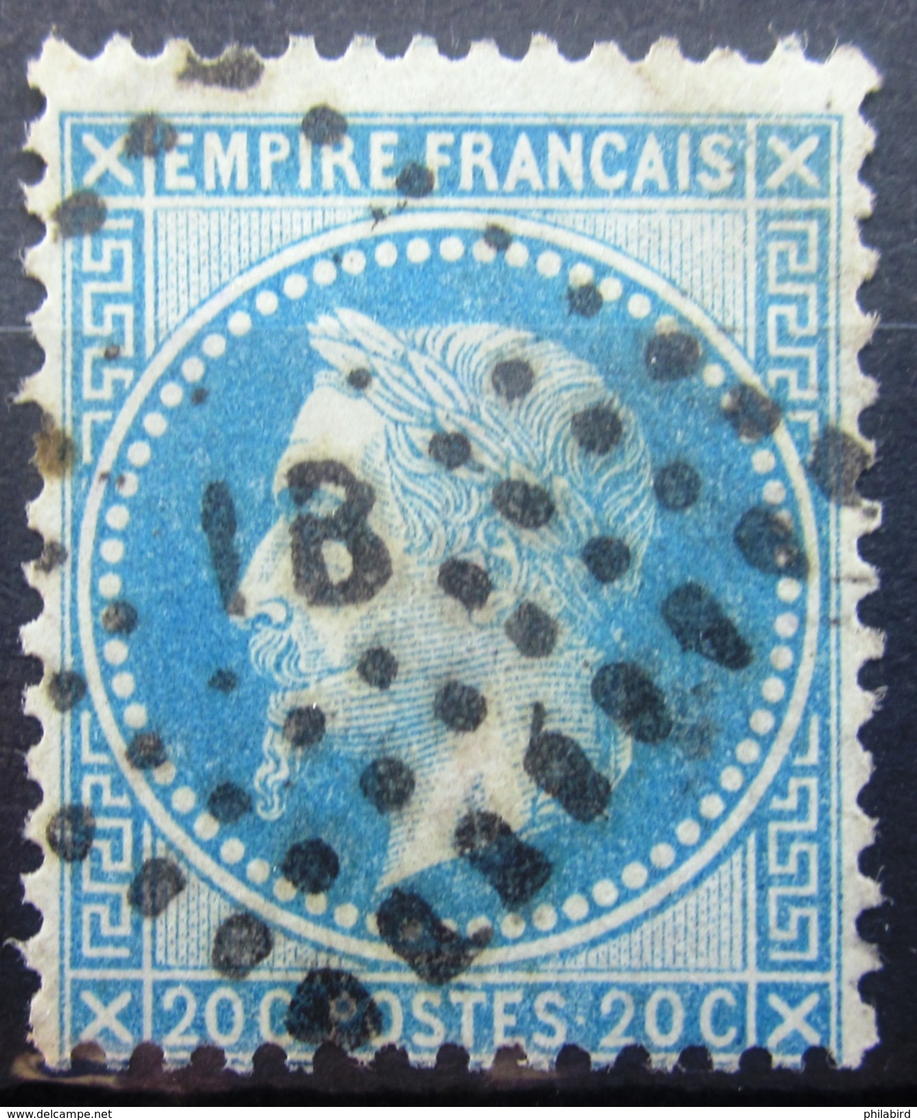 FRANCE           N° 29A               OBLITERE - 1863-1870 Napoléon III Lauré