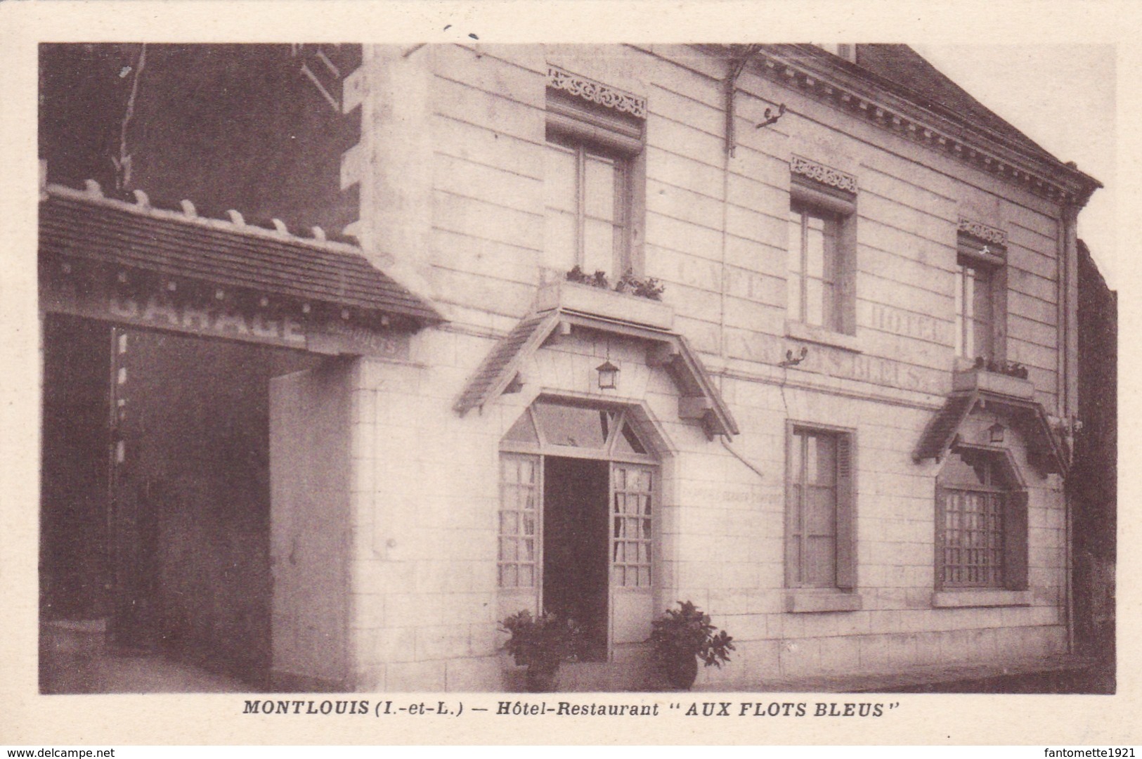 HOTEL RESTAURANT "AUX FLOTS BLEUS" MONTLOUIS  (dil298) - Hotels & Restaurants