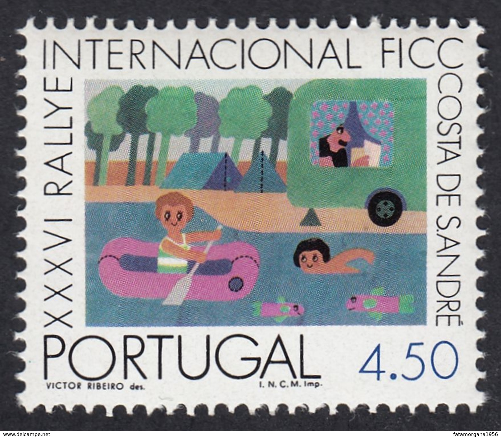 PORTOGALLO PORTUGAL - 1975 - Yvert 1266 Nuovo MNH, 4.50 Escudos, Multicolore. - Nuevos