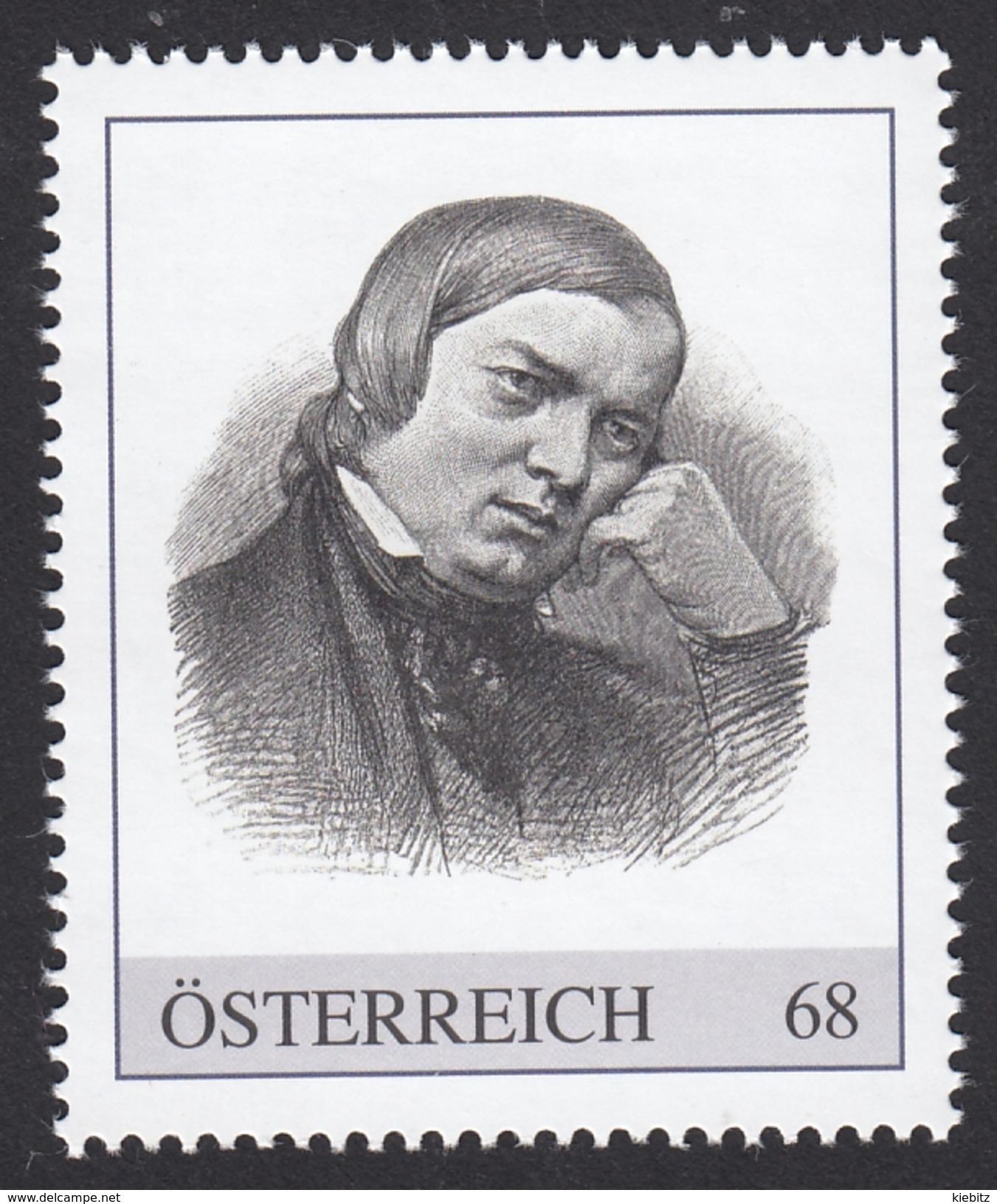 ÖSTERREICH 2016 ** Robert SCHUMANN, Komponist, Composer - PM Personalisierte Marke MNH - Musik