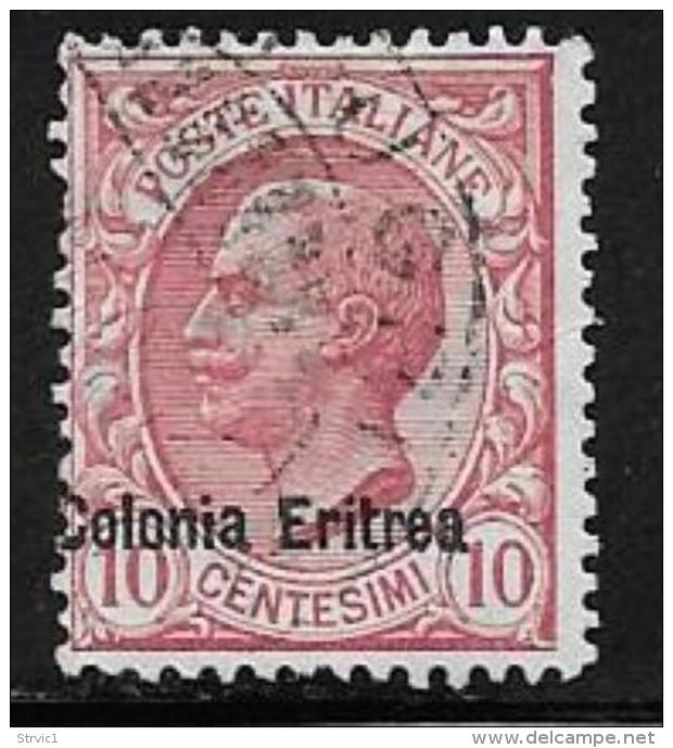 Eritrea, Scott # 36 Used Italy Stamp Overprinted, 1909 - Eritrea