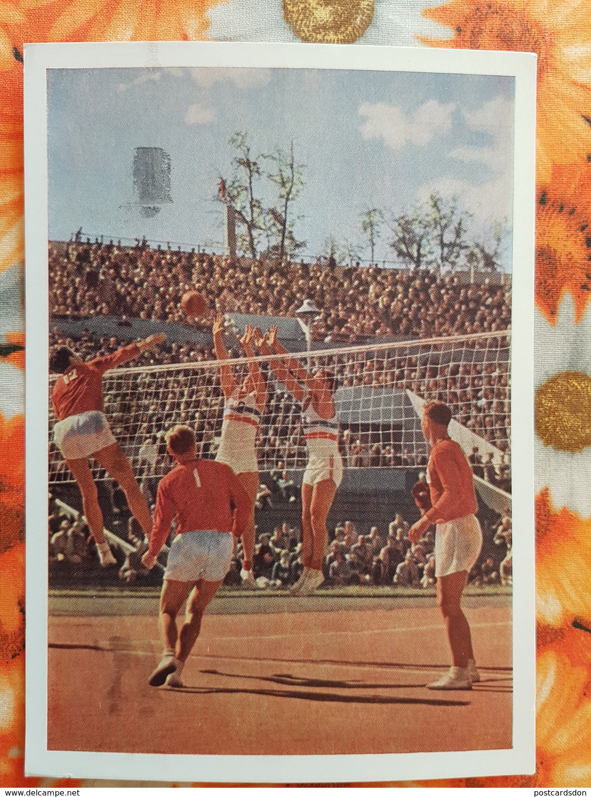 RUSSIA. USSR   Volleyball. OLD USSR PC. 1954 - Very Rare! - Voleibol