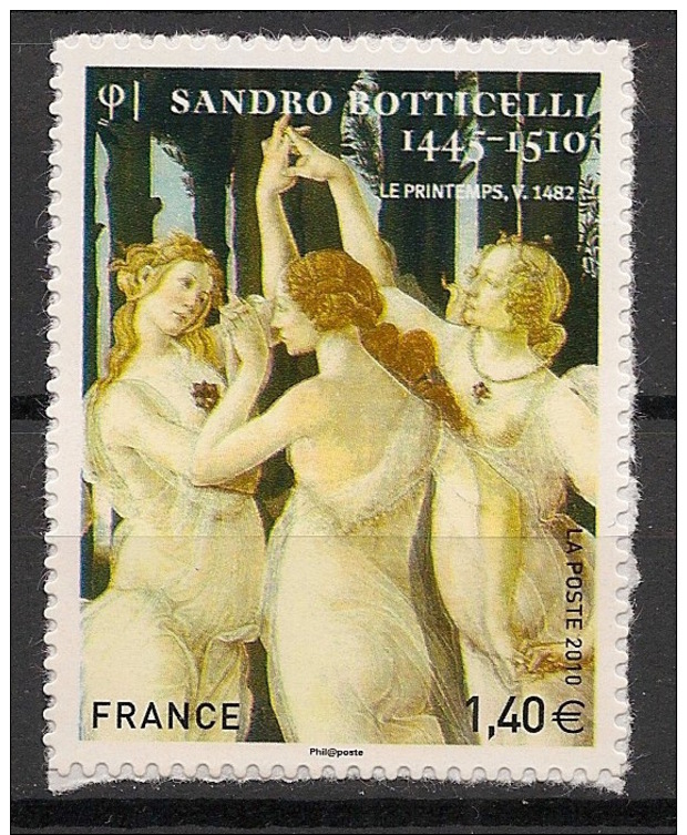 France - 2010 - N°Yv. A509 - Botticelli - Autocollant - Neuf Luxe ** / MNH / Postfrisch - Other & Unclassified