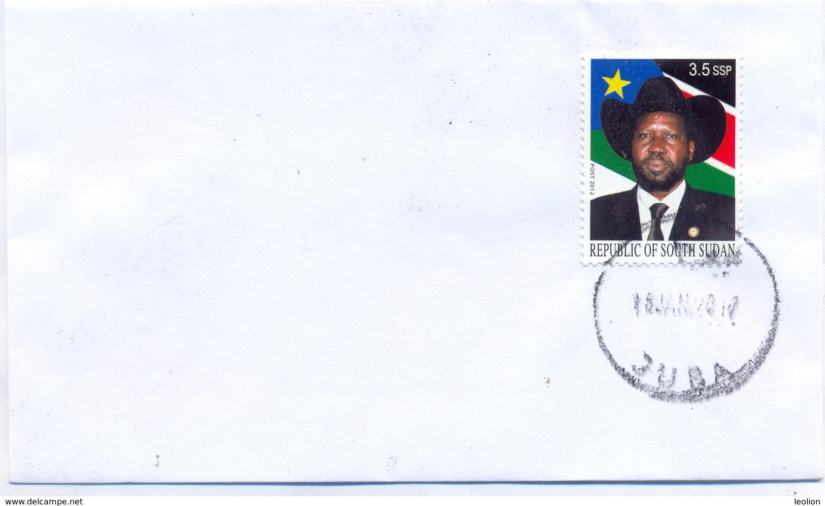 SOUTH SUDAN 3.5 SSP President Salva Kiir Of The (lost?) Unissued 2012 Set Cancelled On Cover #266 - Sudan Del Sud