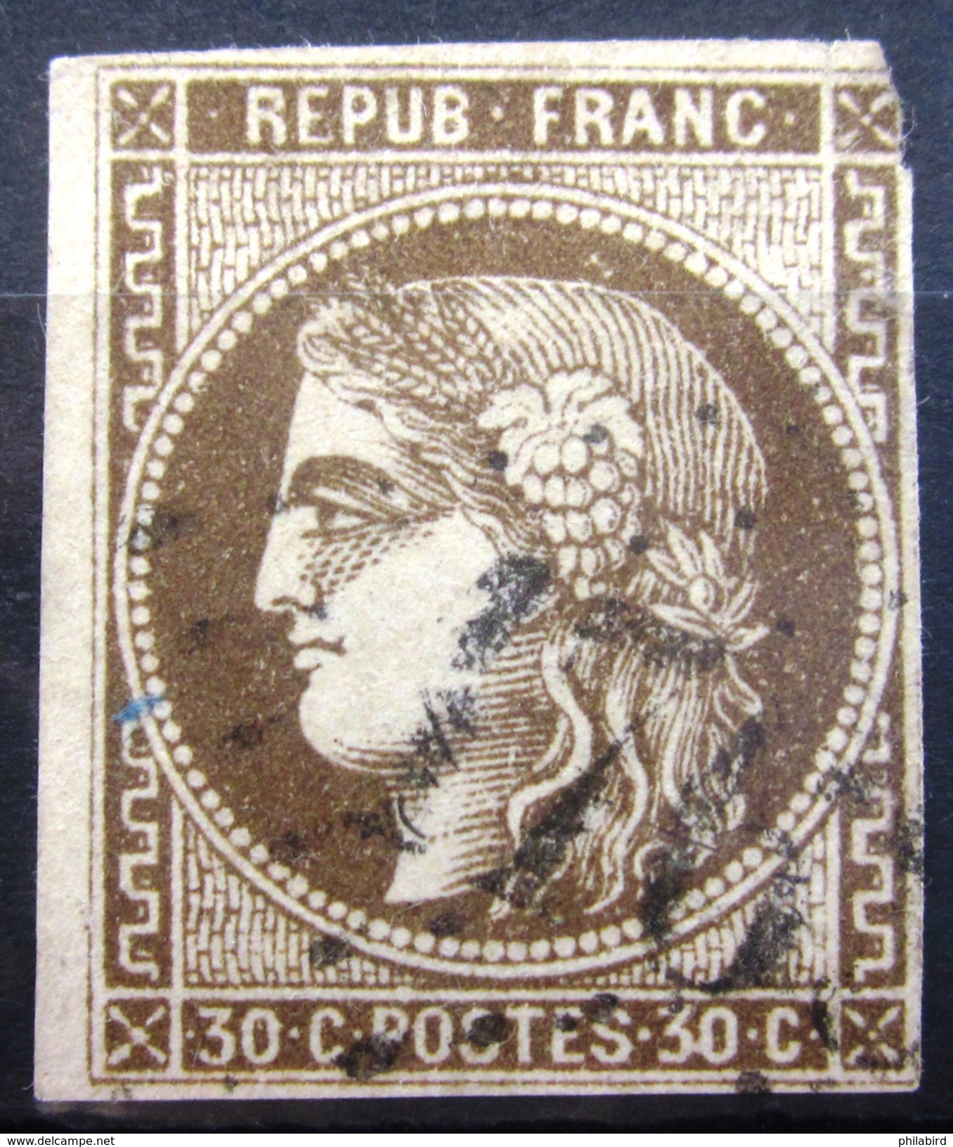 FRANCE           N° 47               OBLITERE - 1870 Bordeaux Printing