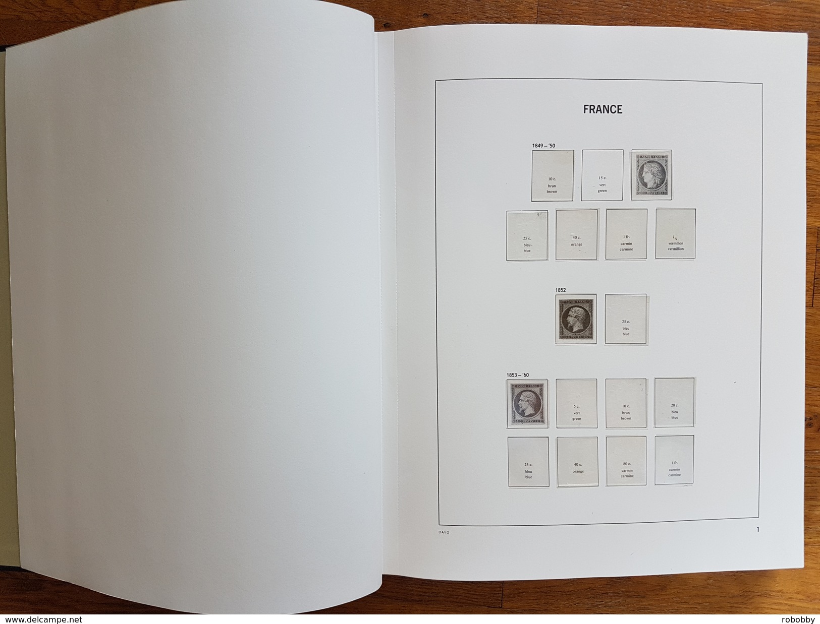 Album DAVO FRANCE -  91 Pages De 1849 à 1963  Avec Cristal Diamant Pour Chaque Timbre + ETUI  Excellent état TTB - Reliures Et Feuilles