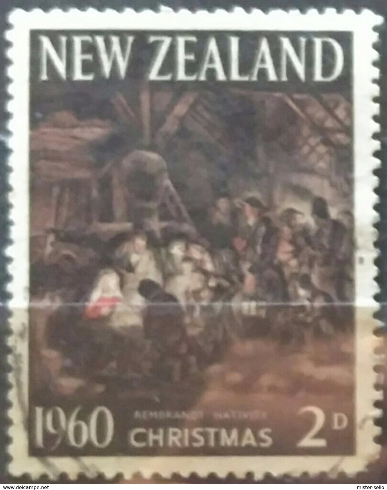 NUEVA ZELANDA 1960 Christmas. USADO - USED. - Usados