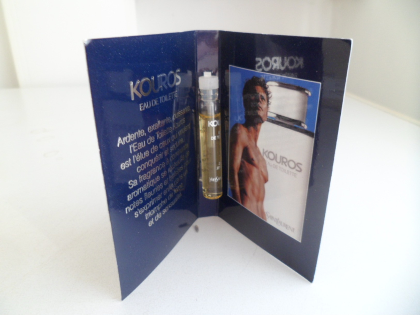 Tigette Ou Tube De Parfum De Collection Echantillon 2 Ml -  Yves Saint Laurent YSL KOUROS Eau De Toilette - Miniatures Hommes (avec Boite)