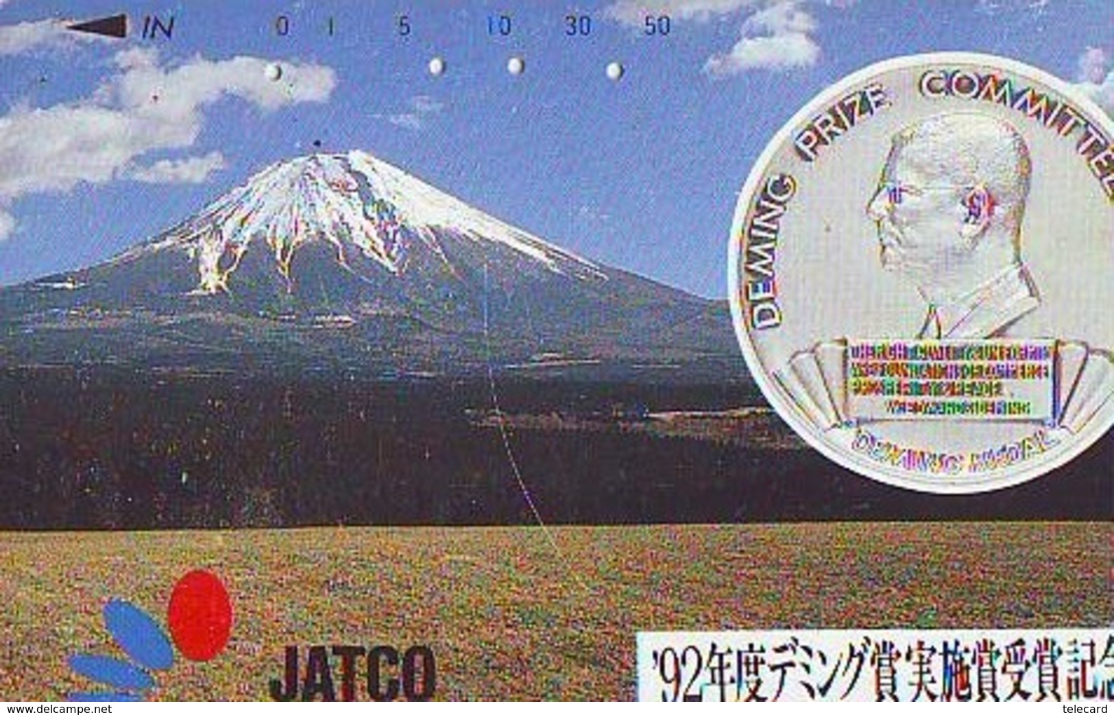 Télécarte Japon * Pièce De Monnaie (152) Money * Coin Munten Munzen * Geld * PHONECARD JAPAN * TELEFONKARTE - Stamps & Coins