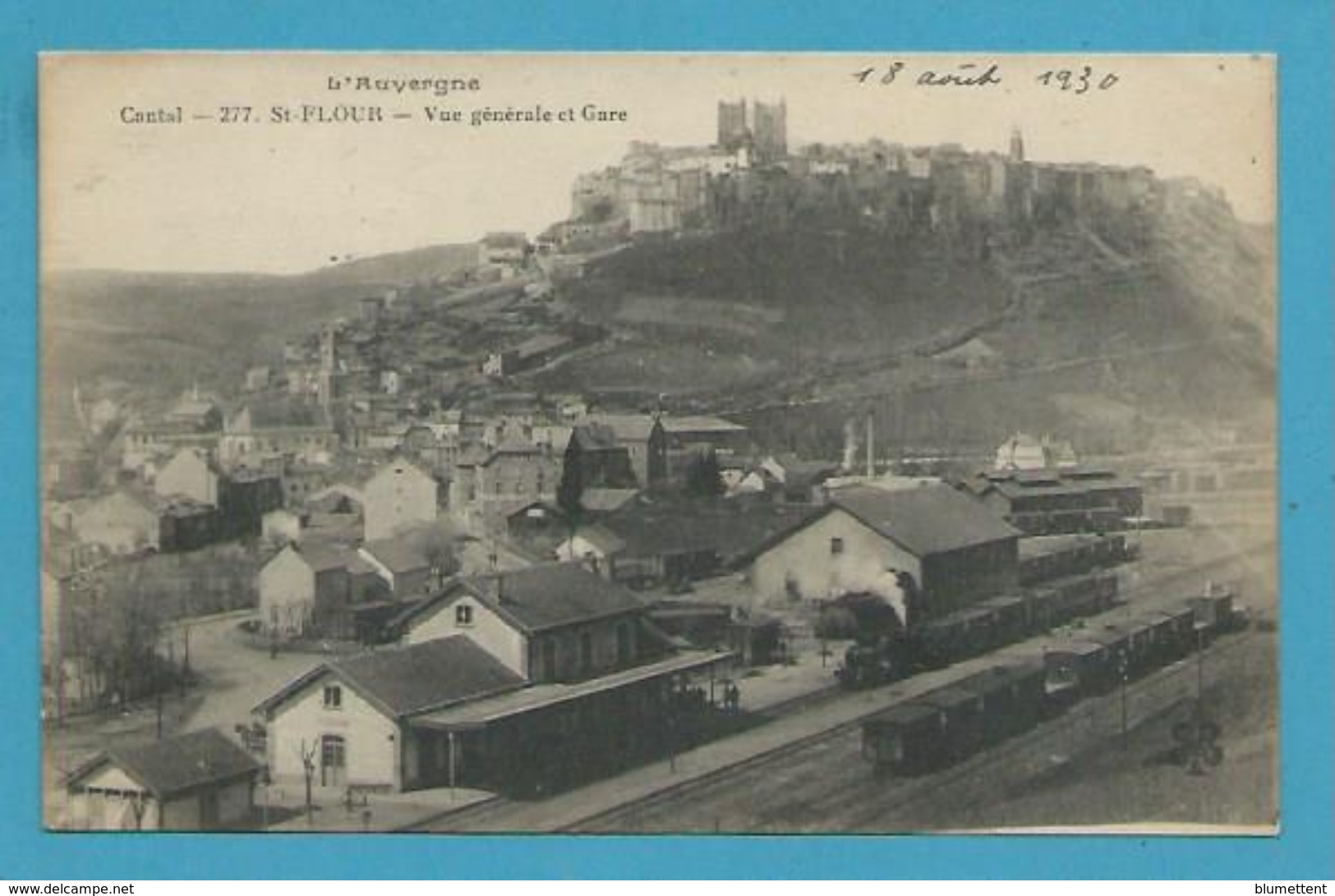 CPSM 227 - Chemin De Fer Trains En Gare De ST-FLOUR 15 - Saint Flour