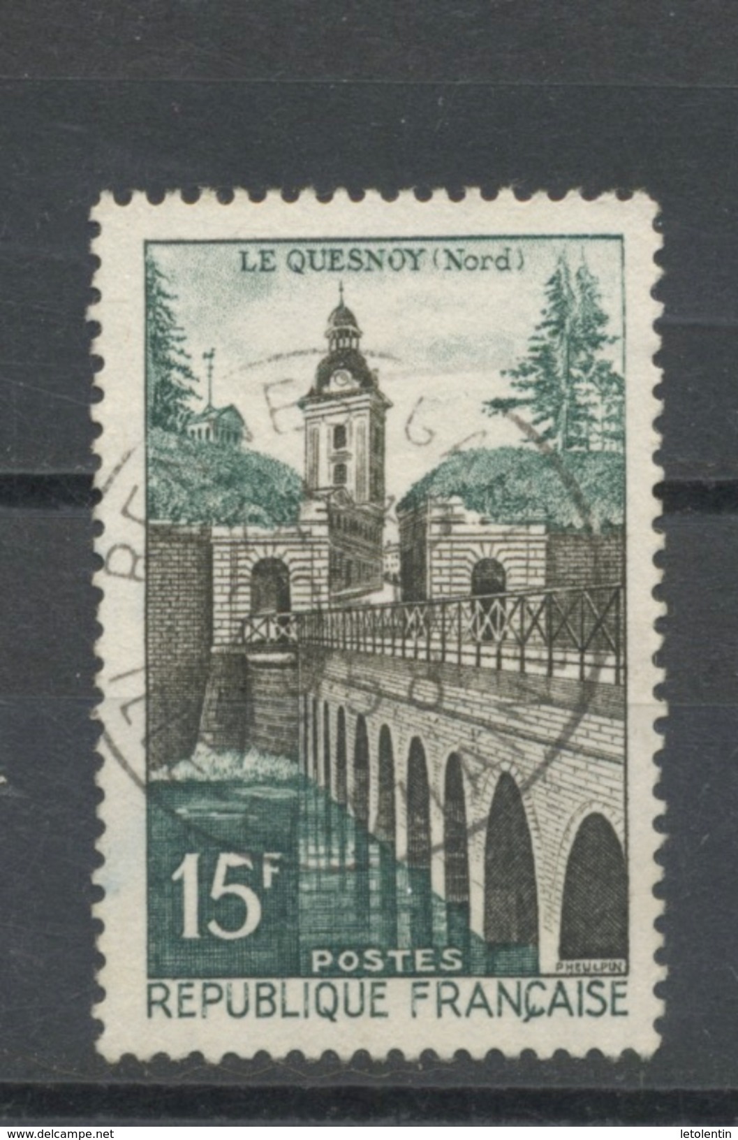 FRANCE - LE QUESNOY - N° Yvert 1106 Belle Obliteration Ronde Propre De "RENNES GARE" De 1958 - Usati