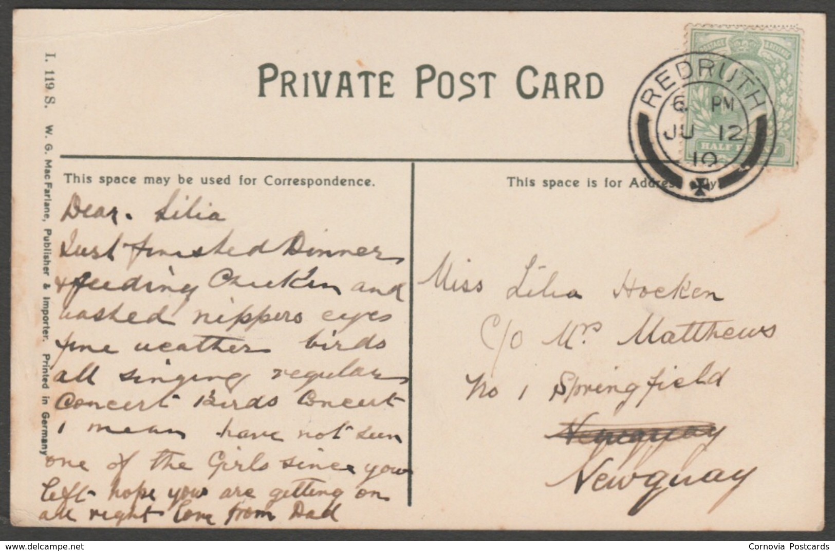 Drive In High Park, Toronto, Ontario, 1910 - MacFarlane Postcard - Toronto
