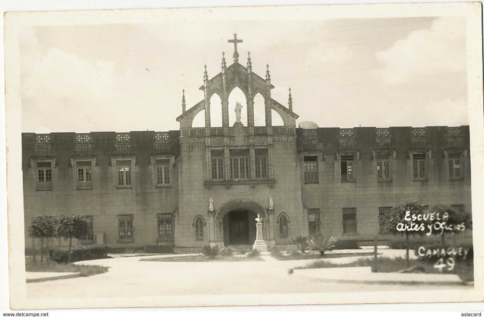 Camaguey Carte Photo Escuela Artes Y Oficios - Cuba