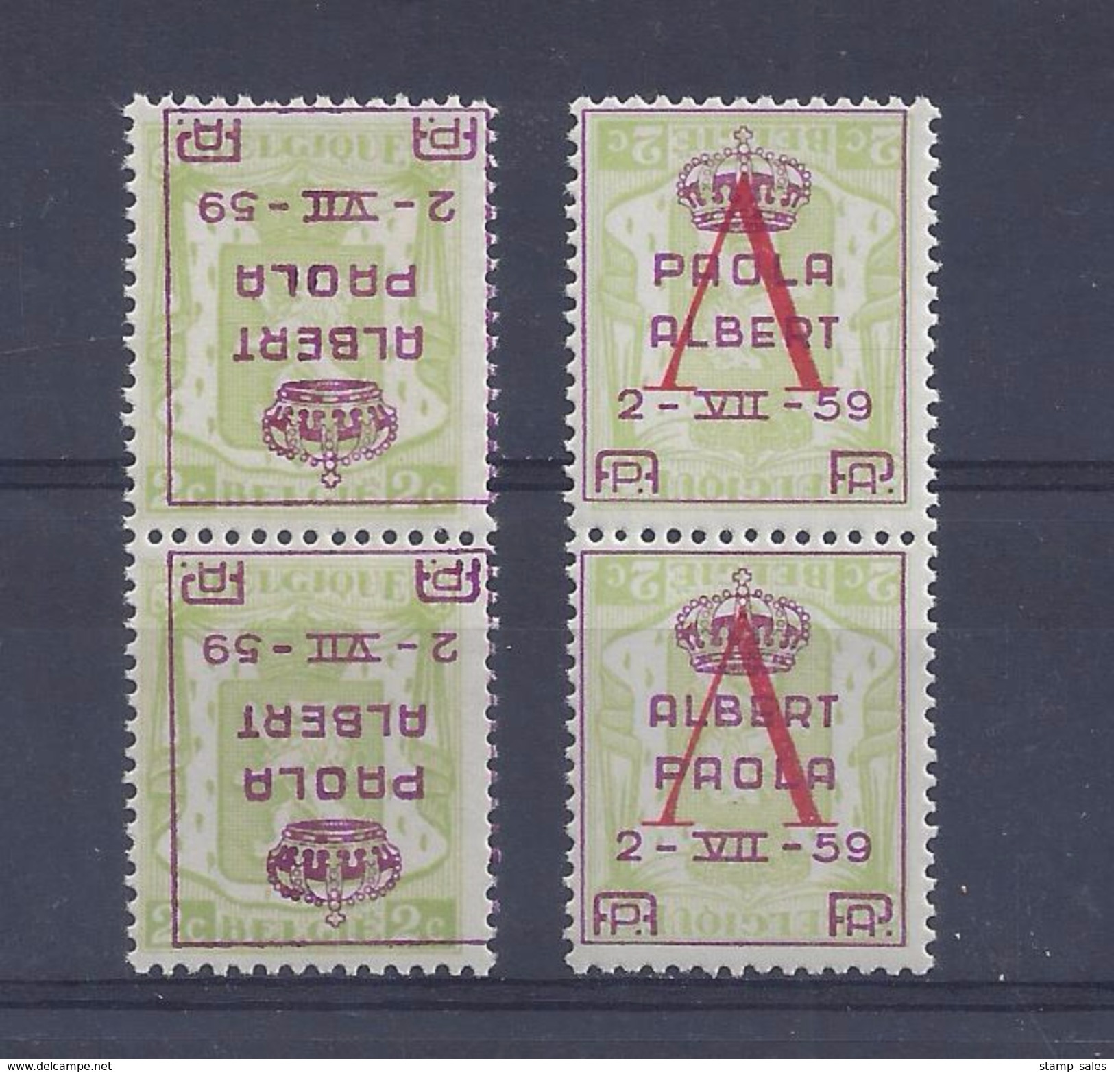 N°PR129-Cu/PR132-Cu MNH ** POSTFRIS ZONDER SCHARNIER COB &euro; 12,50 SUPERBE - Autres & Non Classés