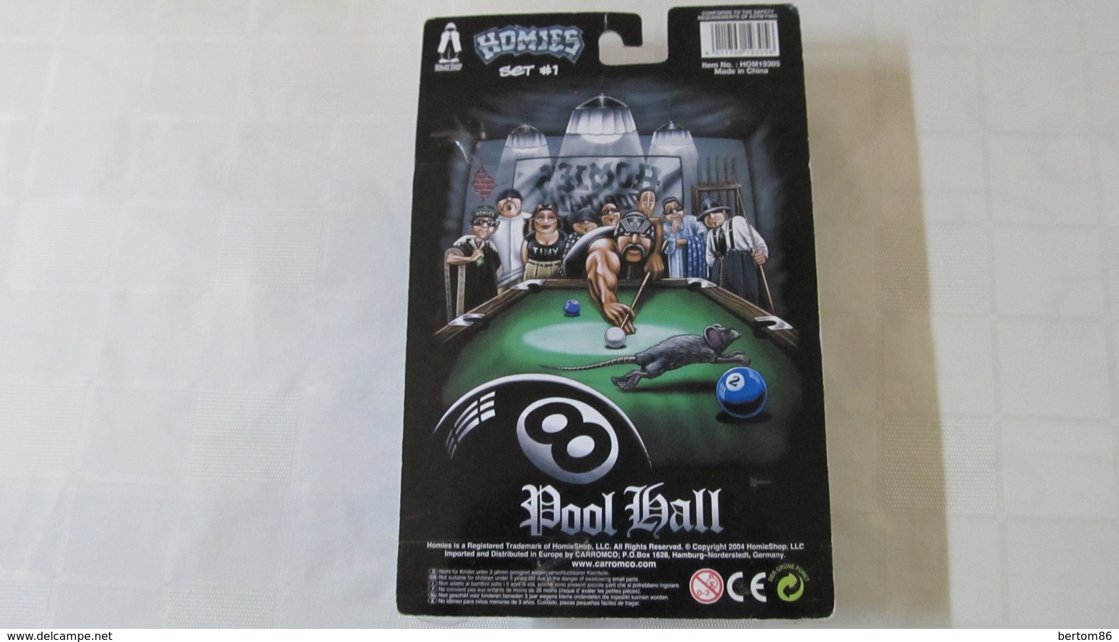 BILLARD - FIGURINES HOMIES - POOL HALL - HOMIESHOP - 2004. - Autres & Non Classés