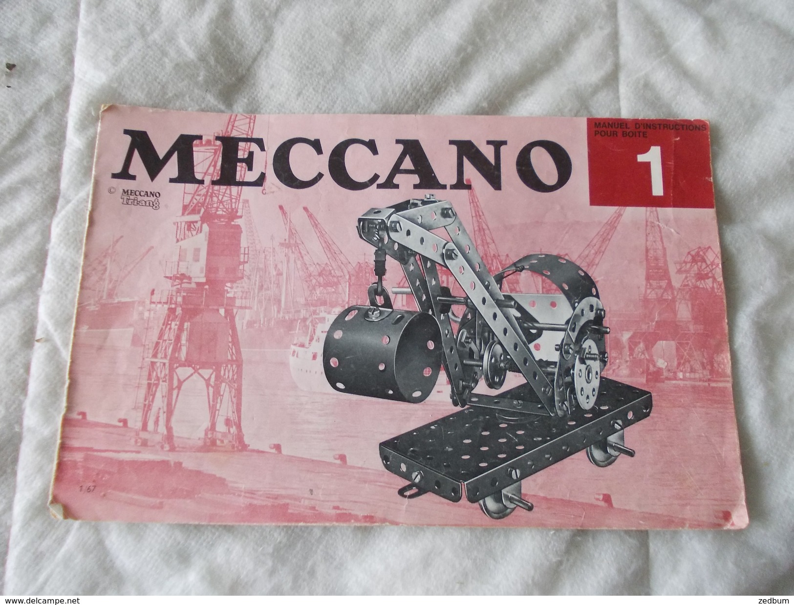 Meccano Manuel D'instructions Pour Boite 1 Triang - Meccano