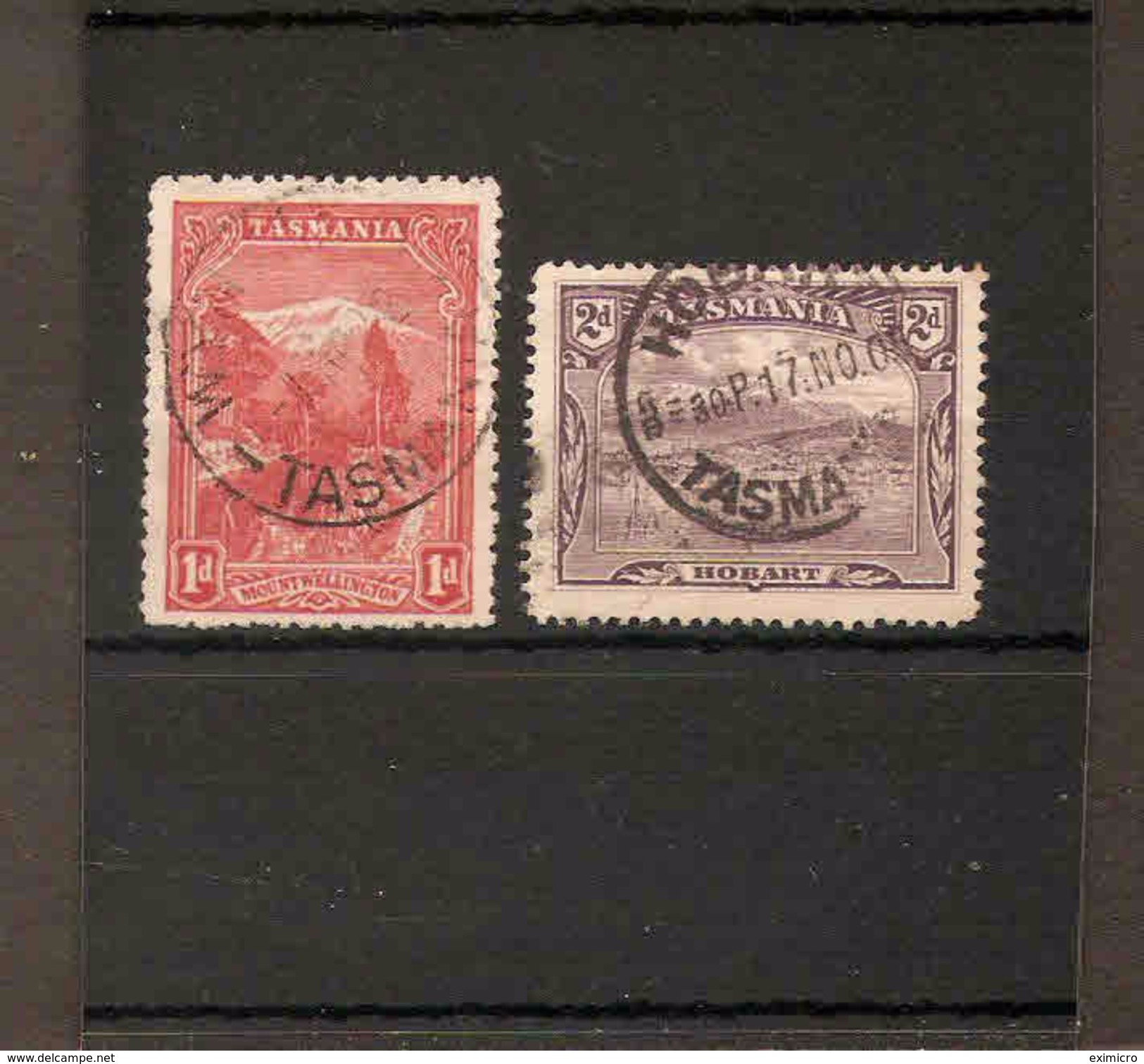 TASMANIA 1899 1d, 2d  SG 230/231 FINE USED - Usados