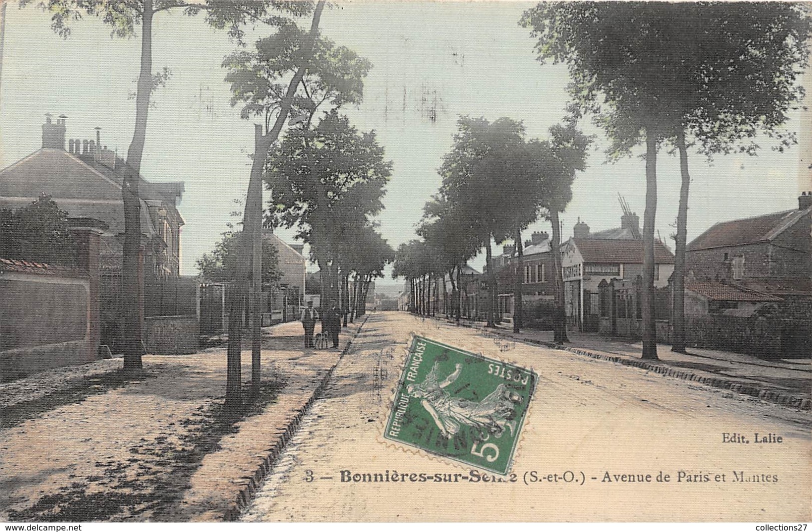 78-BONNIERES-SUR-SEINE- AVENUE DE PARIS ET MANTES - Bonnieres Sur Seine