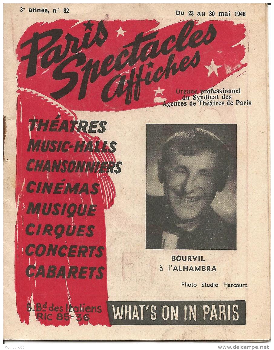 Petit Fascicule Intéressant De Paris Spectacles Affiches Du 23 Au 30 Mai 1946 - Autres & Non Classés