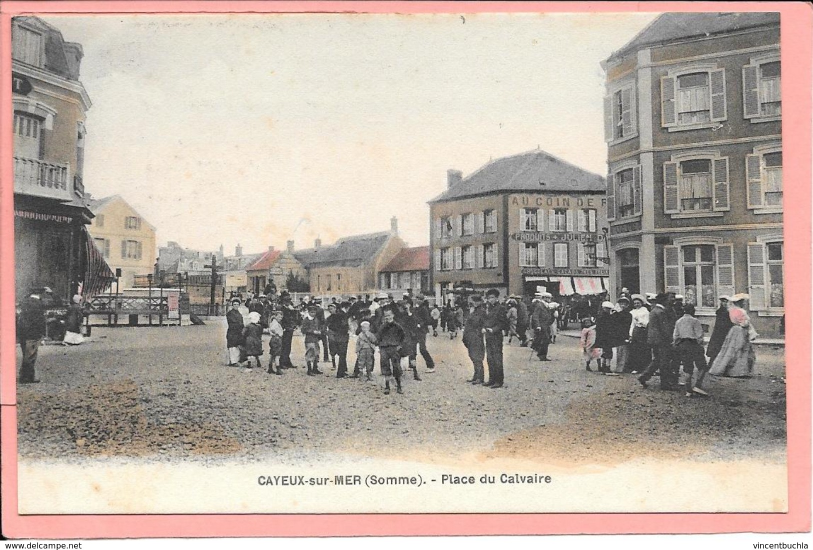 Cayeux Sur Mer - Place Du Calvaire Animée - Cayeux Sur Mer