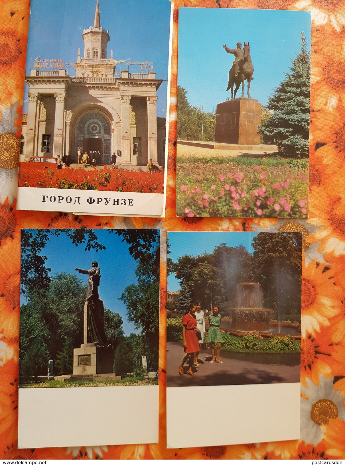 KYRGYZSTAN. Bishkek Capital (Frunze) 8 Postcards Lot  USSR PC 1974 - Kyrgyzstan