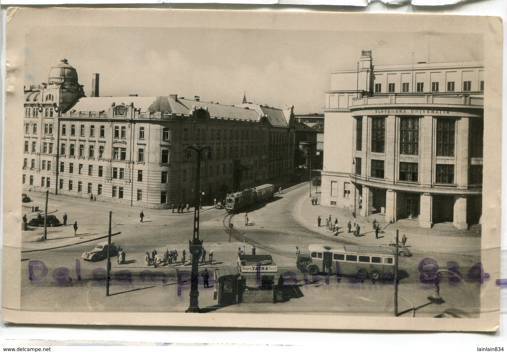 - Bratislava - Slov Univerzita, Poverenicto, Autobus, Tramway, Glacée, Petit Format, écrite, 1947, Scans. - Slovénie