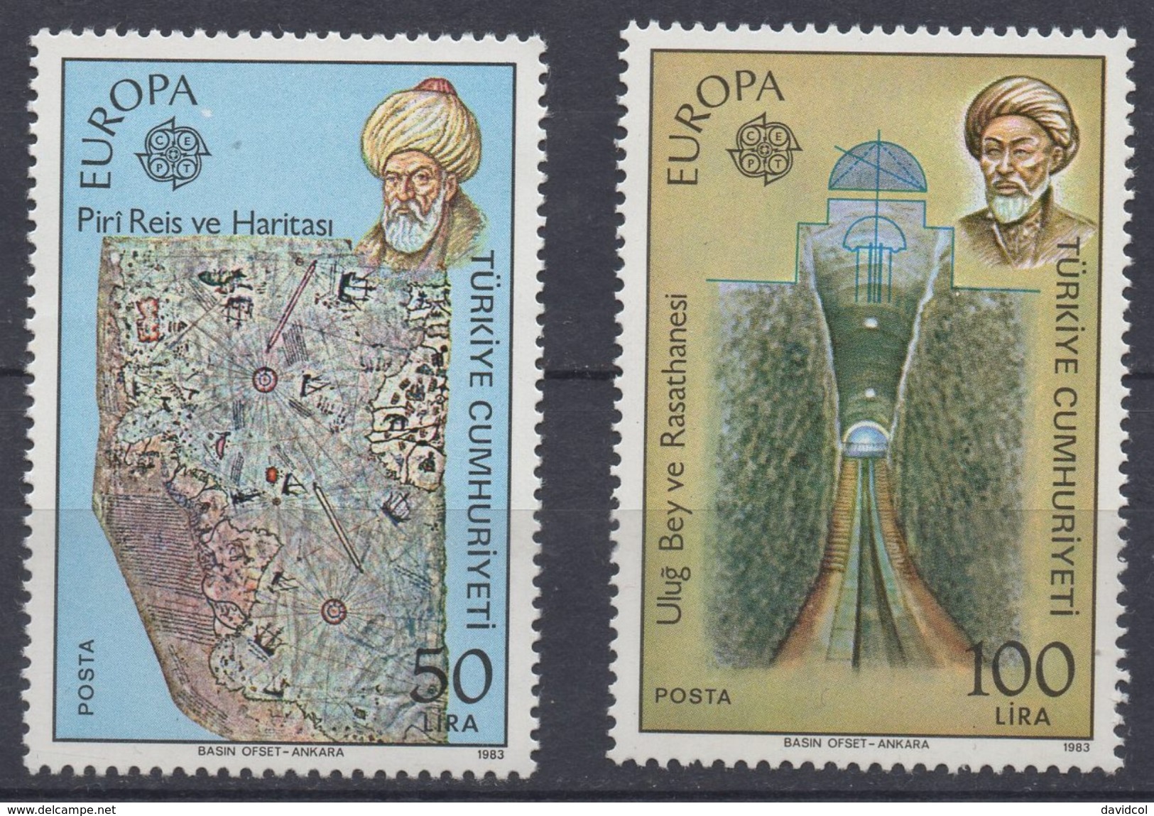 Q959.-. TURKEY- 1983- EUROPA CEPT. MNH-  PIRI REIS GEOGRAPHER  SCV: US$ 45.00 ++ - Ungebraucht