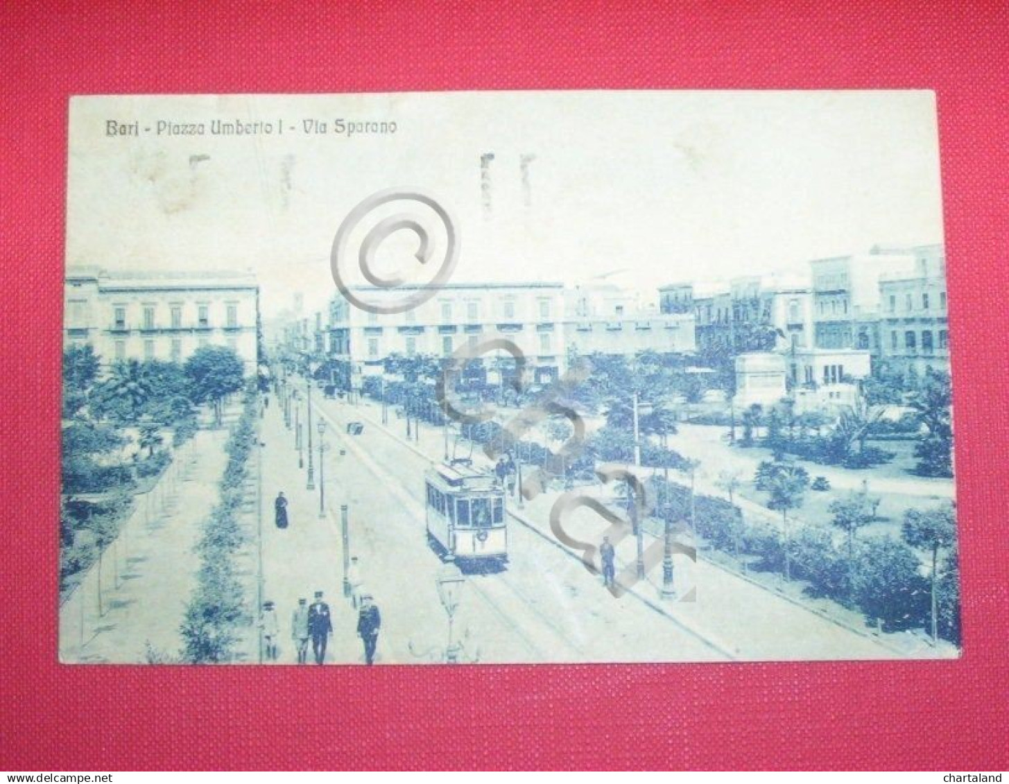 Cartolina Bari - Piazza Umberto I E Via Sparano 1926 - Bari