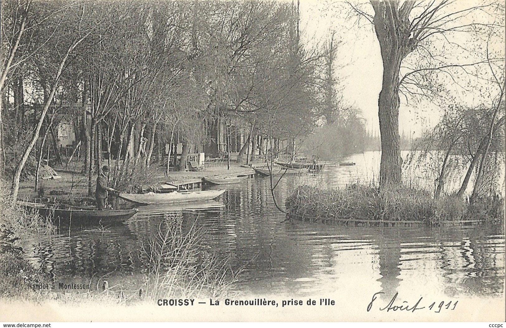 CPA Croissy La Grenouillère Prise De L''Ile - Croissy-sur-Seine