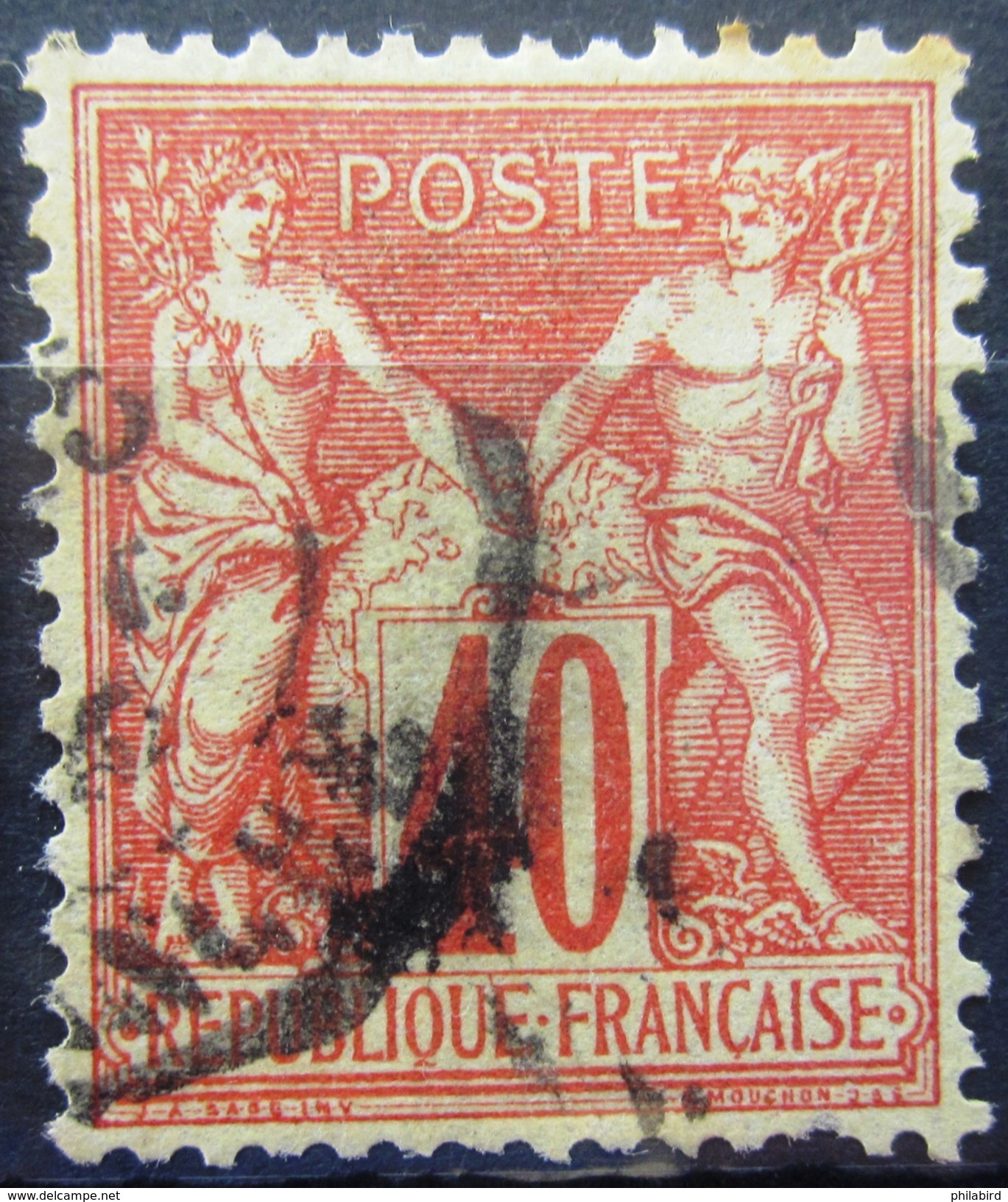 FRANCE           N° 70               OBLITERE - 1876-1878 Sage (Type I)