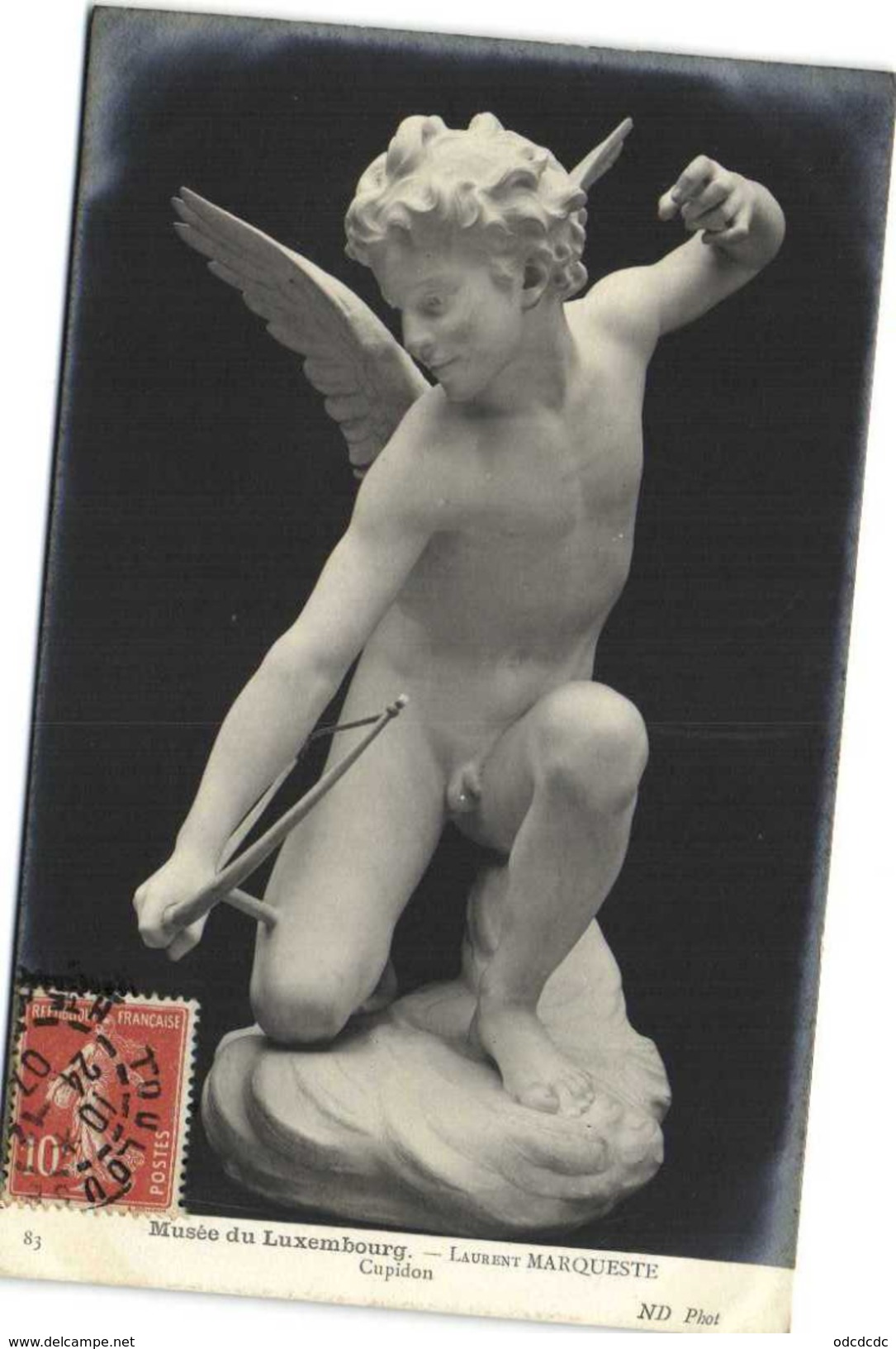 Musée Du Luxembourg Laurnt Marquette Cupidon Recto Verso - Sculptures