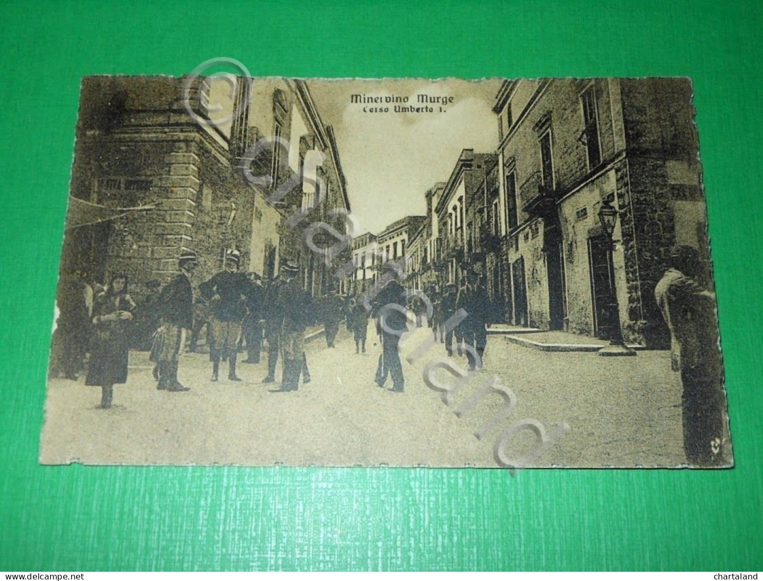 Cartolina Minervino Murge - Corso Umberto I 1925 - Bari